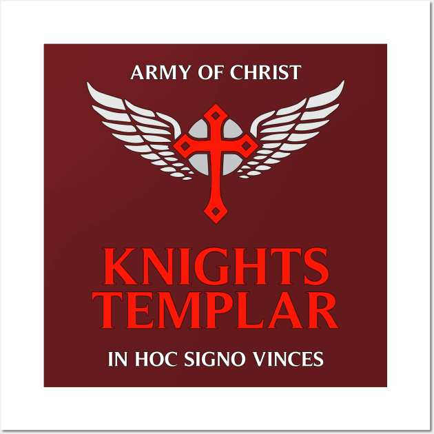 Knights Templar Unique Custom Designed Epic Insignia Wall Art by Naumovski